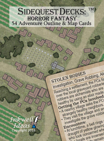Inkwell Ideas Sidequest Decks: Horror Fantasy