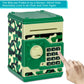 Renvdsa Cartoon Electronic Atm Password Piggy Bank Cash Coin Can Auto Scroll Paper Money Saving Box Gift For Kids (Green Camouflage)