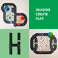 Waytoplay Highway, 24 Piece Circuit For Toy Cars - Flexible, Indestructible, And Waterproof - Modular Car Tracks - Made In The Netherlands