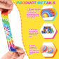 48 Pcs Tie Dye Slap Bracelets Tie Dye Party Favors, Colorful Tie Dye Wristbands Bracelets for Kids Boys and Girls, Goodie Bag Fi