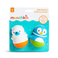 Munchkin Bath Bobbers - Mold Free Bath Toy for Babies & Toddlers, 2 Pack, Multicolor, Polar Bear/Penguin, Model 16104