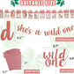 Wild One Birthday Decorations - Rose Gold Glitter She'S A Wild One Banner + Baby 1St Birthday Photo Banner From Newborn To 12 Mo