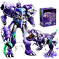 Toyrentto 2 In 1 Manual Transforming Robot Dinosaur Toy, 37Cm T-Rex & 25Cm Robot Action Figure