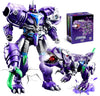 Toyrentto 2 In 1 Manual Transforming Robot Dinosaur Toy, 37Cm T-Rex & 25Cm Robot Action Figure