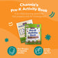 Channie's Pre-K Activity Book, Preschool Workbook with Fun Educational Learning Activities for Kids, Ages 3-5, 50+ Games, Colors