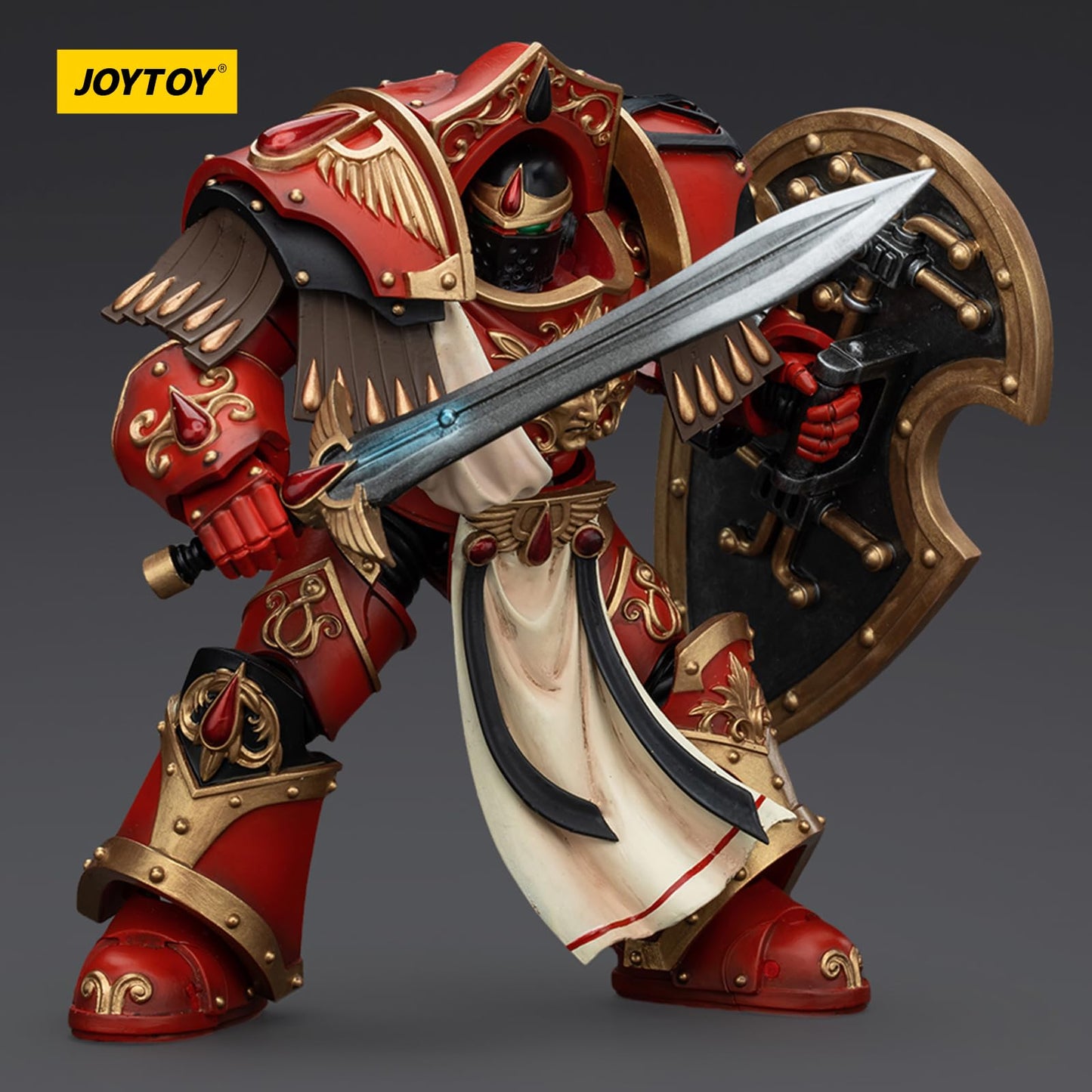 JOYTOY Warhammer 40k Blood Angels, 1/18 Blood Angels Crimson Paladins Squad Crimson Paladin 3 Action Figure Collect Model