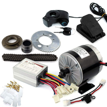 L-Faster 24V36V 350W Motor Kit Gokart Engine System With Gas Pedal Child Bike Conversion Kit Diy 4-Wheels Cart (24V350W Pedal Ki