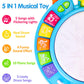 Drum Set For Toddlers 1-3 Musical Toys With 2 Sticks Microphone For 6-12 18 Months Baby Music Instruments Montessori Learning Toy Kids Toddler Drums Christmas Birthday Gift For 1 2 3 Year Old Boy Girl