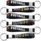 Junkin 36 Pieces Football Party Favors Football Silicone Keychains Gift Senior Night Game Accessories Party Supplies