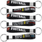 Junkin 48 Pieces Football Party Favors Football Silicone Keychains Gift Senior Night Accessories Party Supplies