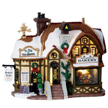 Lemax Christmas Village Devaneys Bakery Battery Operated Led - 35793