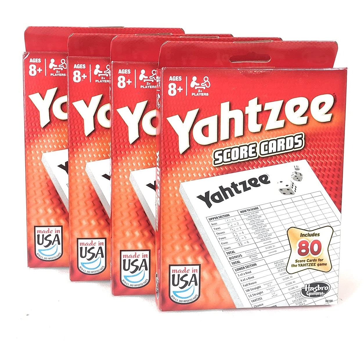 Point Card Yatsy Yahtzee Score Cards for Ages 8+ - 80 Multicolor Cards, 3 – Toytooth