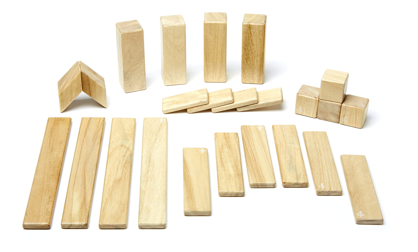 24 Piece Tegu Magnetic Wooden Block Set, Natural, 1-99 Years Old