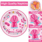 100 Pcs Pajama Party Supplies Sleepover Party Supplies For Girls Sleepover Paper Plates Napkins Spa Slumber Party Tableware Set