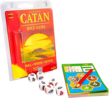 CATAN Dice Game - Portable Fun for On-the-Go Adventures! Strategy Game, Family Game for Kids and Adults, Ages 7+, 1-4 Players, 1
