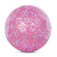 DNDND D100 Die with Pink Chameleon Powder inside with Translucent Pouch for D&D Dungeon and Dragons