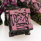 ORIFANTOU Metal DND Dice Set Dungeons and Dragons Dice with Box, Purple Red Debris D&D Dice RPG D and D Dice Role Playing Game P