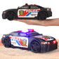 Liberty Imports Motorized Police Cruiser Kids Toy Cop Car Electric Model Rush & Rescue Vehicle 1/16 Scale with Button Activated