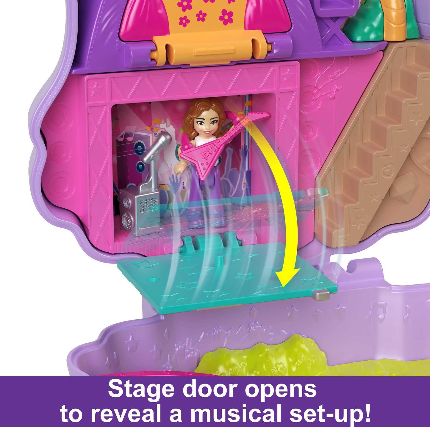 Polly Pocket Llama Camp Adventure Playset with 2 Micro Dolls & 13 Accessories, Multicolor Travel Toy, Model HKV33