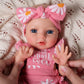 BABESIDE 12 Inch Full Silicone Reborn Baby Doll, Weighted 3 lb