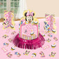 Amscan Disney Minnie 1st Birthday Value Table Decorating Kit, 1 pack (23 pcs)