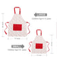 Jennice House Kids Apron Set with Chef Hat, Cute Child Baking Aprons with Adjustable Neck Strap and Pockets for Girls Boys Cooki