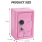 Kids' Mkid Safe Piggy Bank, Metal Safe With Key, Money Saving Box For Children, Boys Girls Best Giftoney Banks (Pink, One Size)