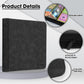 Old Canal Trading Card Binder  12 Pocket Card Album Folder Hold Up to 720 Cards  enhanced and Durable Zipper Binder  Cards Holder Album for MTG  TCG  Baseball Cards  Football Cards  Game Cards (Black)