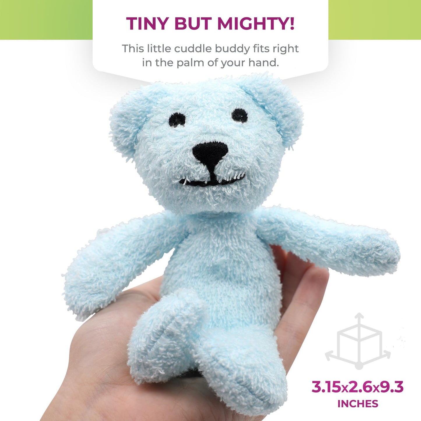Thermal-Aid Zoo Microwavable Stuffed Animal - Plush Toy And Hot Cold Pack - Buckley The Blue Bear