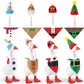 Sunnymove 4 Sets Christmas Mini Desk Goose Outfit 7 Inch Magnetic Silly Goose Statue Santa Elf Snowman Gingerbread Men Costume w