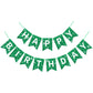 Glitter Green Happy Birthday Banner Birthday Sign For Backdrop Green Party Supplies Birthday Garland For Kids Boys Men Green Birthday Party Decorations Bunting Banner