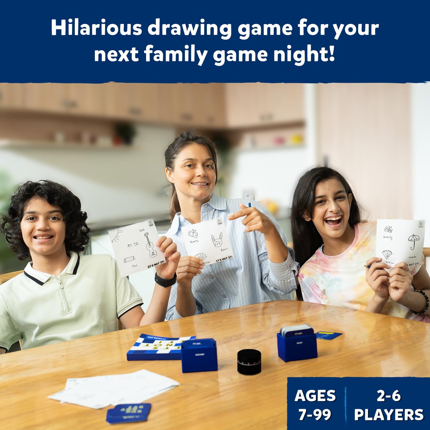 Skillmatics Card & Board Game - It’S Not It, Fast-Paced Fun, Hilarious Drawing Game, Perfect For Families, Parties, And Game Nights, Race To Doodle, Gifts For Kids, Teens, Adults Ages 7, 8, 9, 10 & Up
