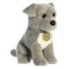 Aurora® Miyoni® Tots Pit Bull Puppy Stuffed Animal - 9" Gray, Lifelike Detail, Polyester