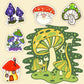 Susihi Cute Mushroom Stickers For Laptop Stickers For Kids Trippy Mushroom Stickers Water Bottle Stickers For Adults Teens Water