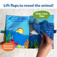 Skillmatics Peek-A-Boo Underwater Animal Book - Soft Cloth Book For Baby, Crinkle Pages For Sensory Play, Toddler Toys, Gifts For Ages 6 Months And Up