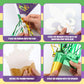 Saypacck 24 Pcs Mardi Gras Wagon Parade Float Decoration Kits Utility Folding Wagon Cart Carnival Decor Gold Green Purple Foil F