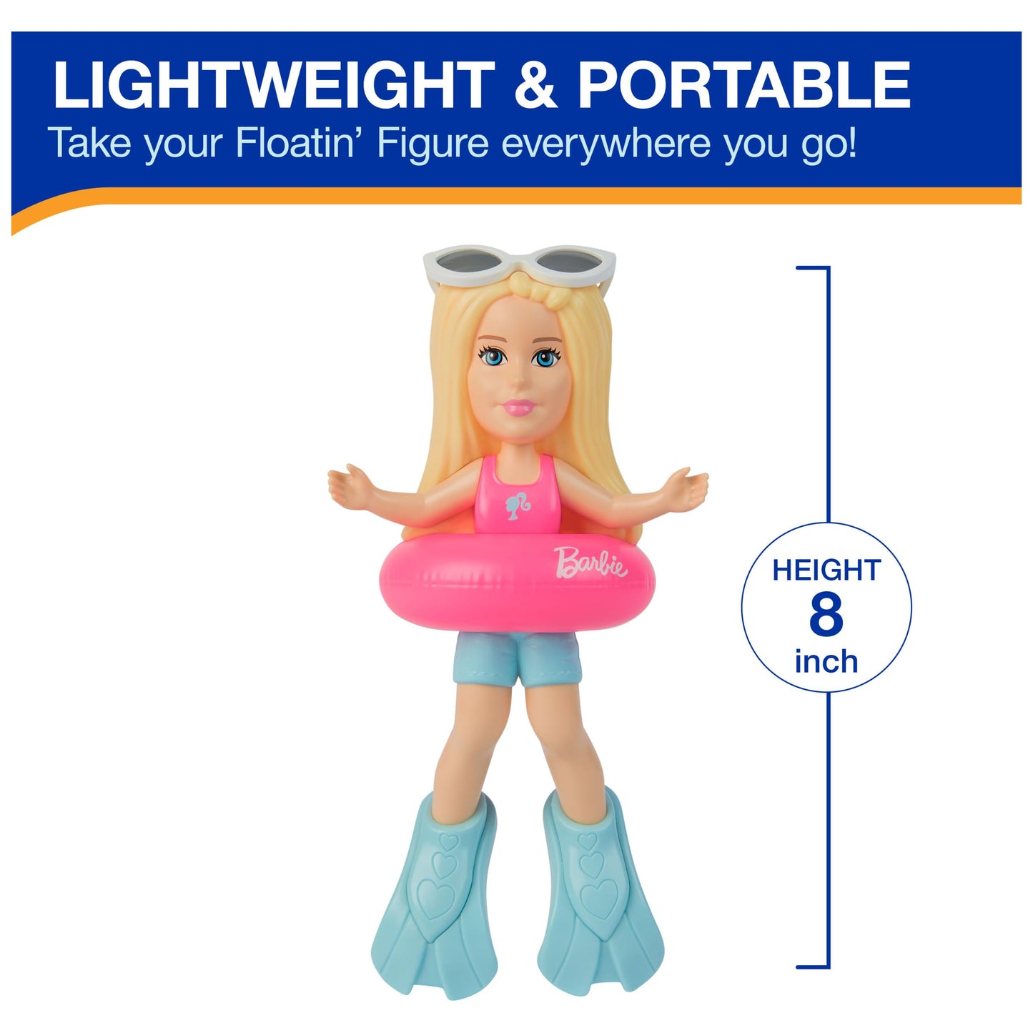 SwimWays Barbie Floatin' Figures, Swimming Pool Accessories & Kids Pool Toys, Barbie Party Supplies & Water Toys for Kids Aged 3