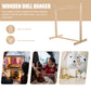 Tofficu Doll Clothes Organizer Wooden Garment Hanger For Dolls Single Rack For And Storage For Boys And Girls Clothes