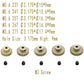 M0.6 Pinion Gear Set 3.175Mm 23T 24T 25T 26T 27T 5Pcs 7075 Aluminum Alloy Metal Pinion Motor Gear For 1/10 Rc Car Brushed Brushl