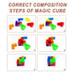 Ouxia Magnetic Building Blocks Magic Magnetic 3D Puzzle Cubes, Set Of 7 Multi Shapes Magnetic Blocks With 54 Guide Cards, Childr