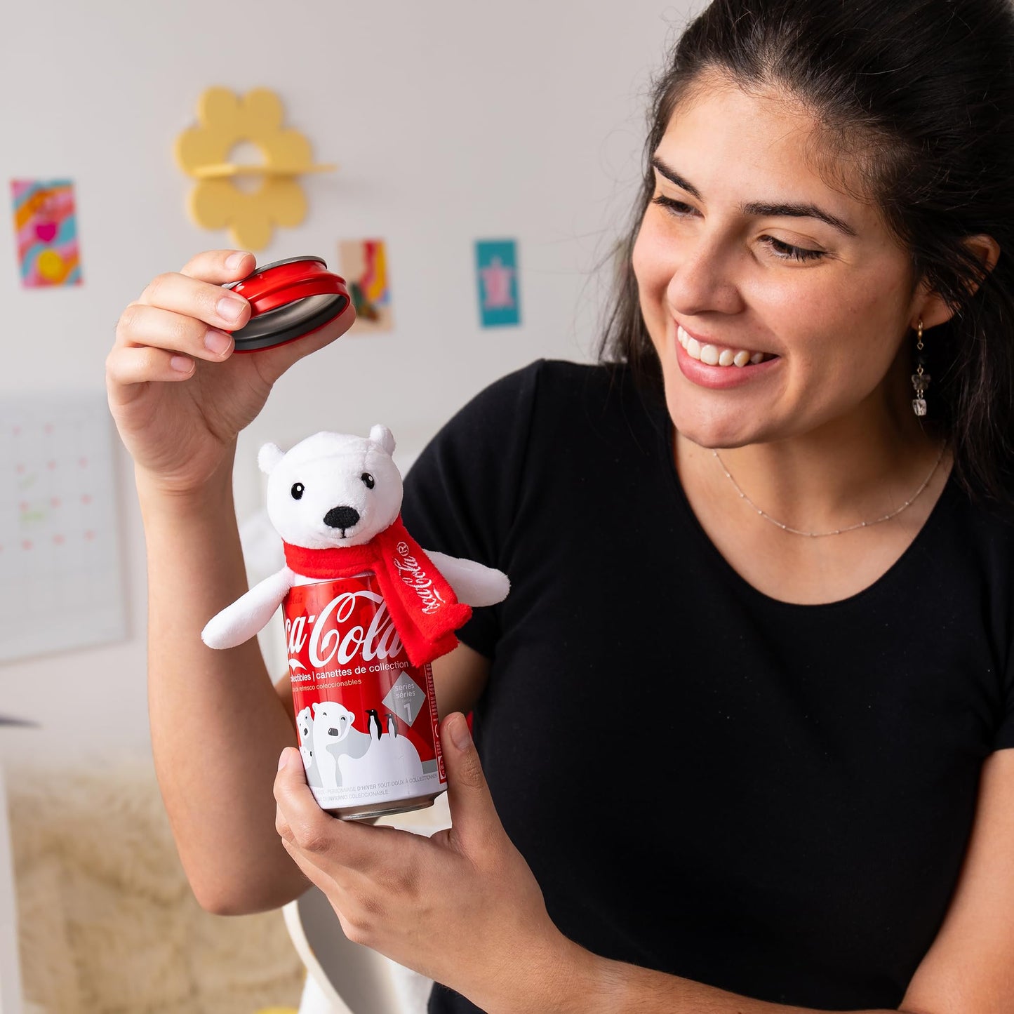 Coca-Cola Pop Cans! Collectible 5' Plush Stuffed Animal In 12Oz Can - Character Will Vary - Collect Them All!