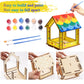 Kids Arts And Crafts For Outdoor,2 Pack Bird Feeder Wind Chime Kits For Children To Build And Paint, Diy Unfinished Wood Stem Pa