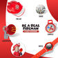 Liberty Imports Firefighter Costume Set for Kids, 3-6 Years, Red, Includes Helmet and Tools, Model 5022