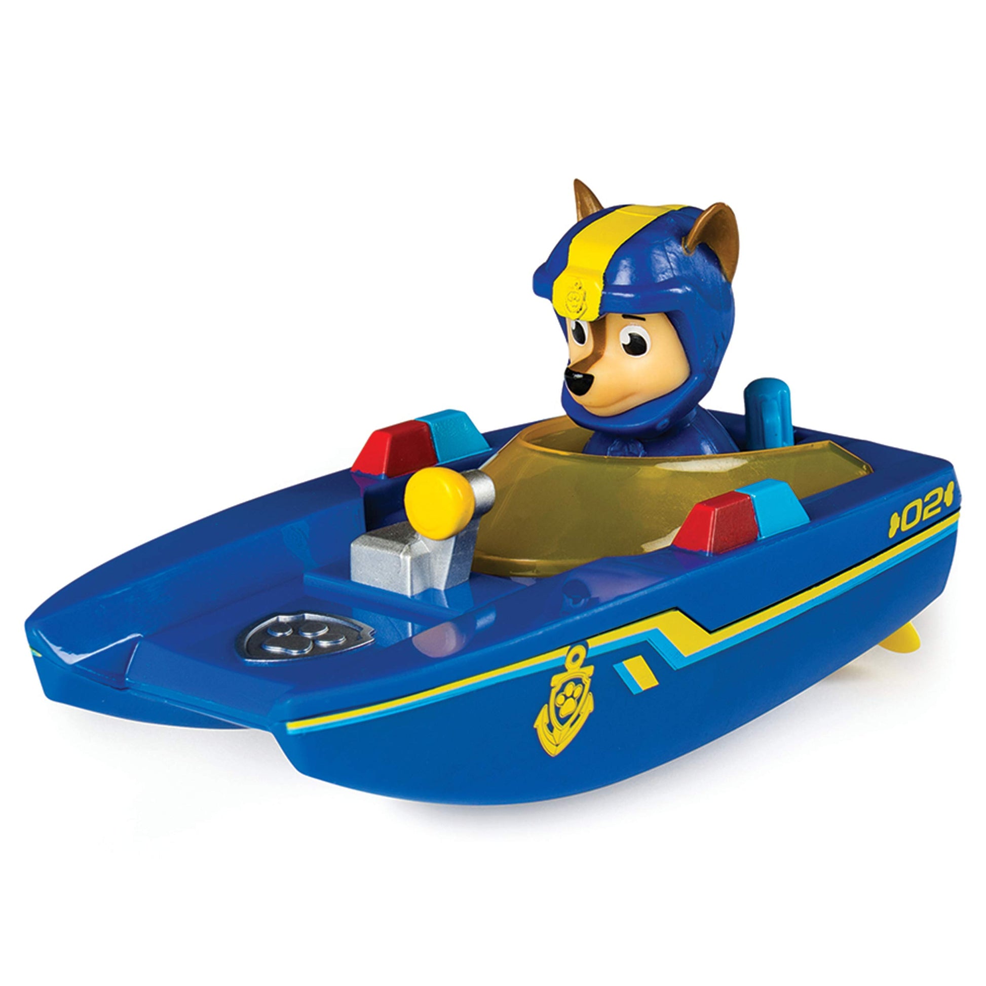 Paw Patrol Bath Toy For Boys & Girls - Chase Toy Rescue Boat - Wind-Up Pool & Water Toy For Bath Time - No Batteries Required -