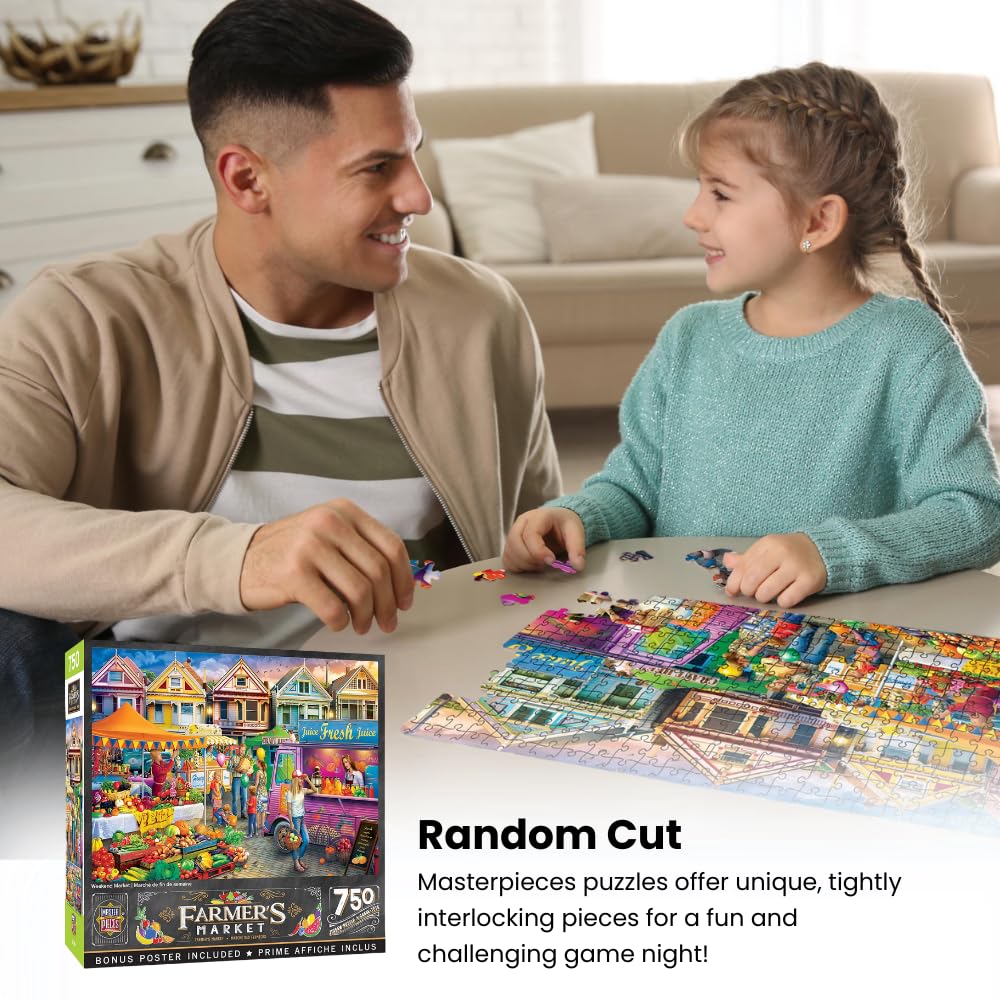 Masterpieces 750 Piece Jigsaw Puzzle For Adults And Family - Sale On The Square - 18'X24'