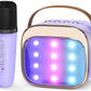 Flueston Mini Karaoke Machine For Kids Adults, Portable Bluetooth Speaker With Wireless Microphone, Birthday Kids Gifts Toys For