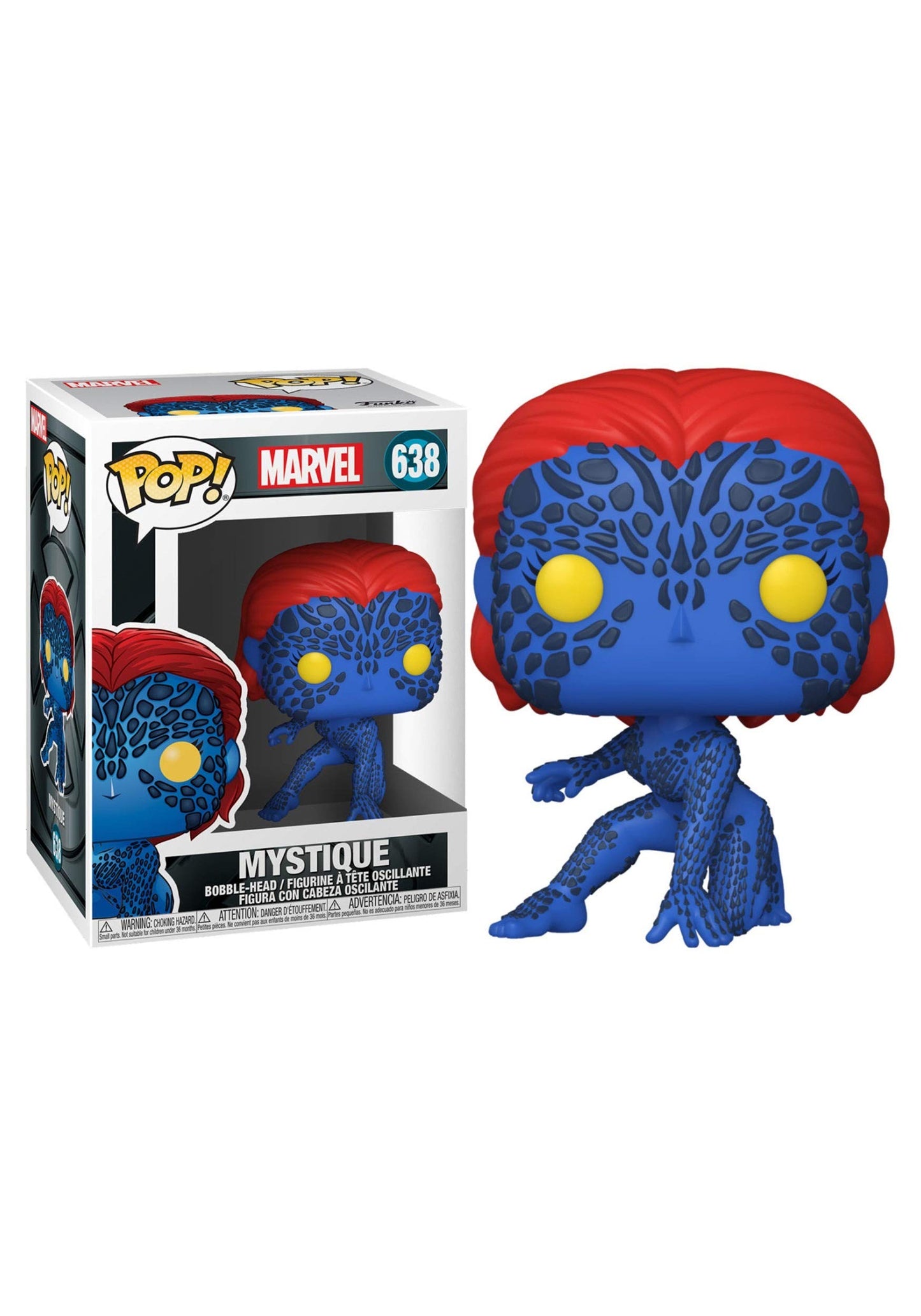 Funko Pop! Marvel Mystique - 20th Anniversary Vinyl Figure, 3.75 inches, Multicolor, Model 49286