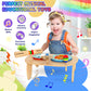 Looikoos Kids Drum Set For Toddlers 1-3, All In One Montessori Musical Instruments -Wooden Percussion Educational Preschool Music Toys For Baby 12-18 Months