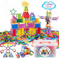 Juboury 1054Pcs Building Toy Building Blocks Bars Different Shape Educational Construction Engineering Set 3D Puzzle, Interlocking Creative Connecting Kit, Great Stem Toy For Both Boys And Girls