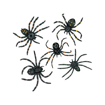 Fun Express Stretchable Spiders - 12 Pieces